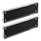 Azar Displays Black Acrylic Block with Metal Back Plate 3 in. X 11 in., 2PK 104664-BLK-2PK - alternate 1